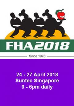 FHA, FOOD&HOTEL ASIA 2018, 24-27 APRIL SINGAPORE 
